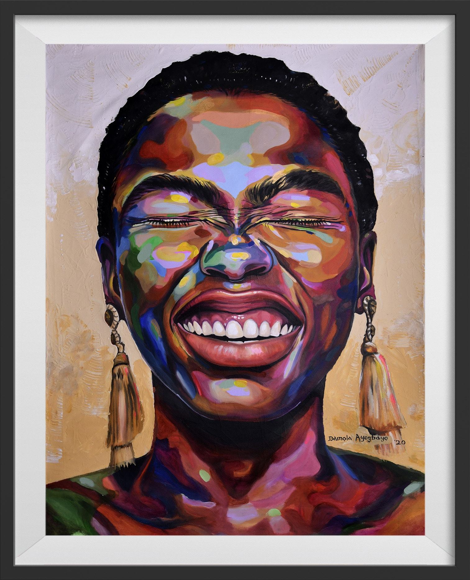 Damola Ayegbayo Digital Print S / Black Celebrate Life II